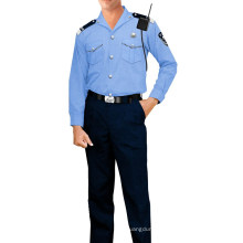 Policía camisa poliester / algodón tela 115GSM